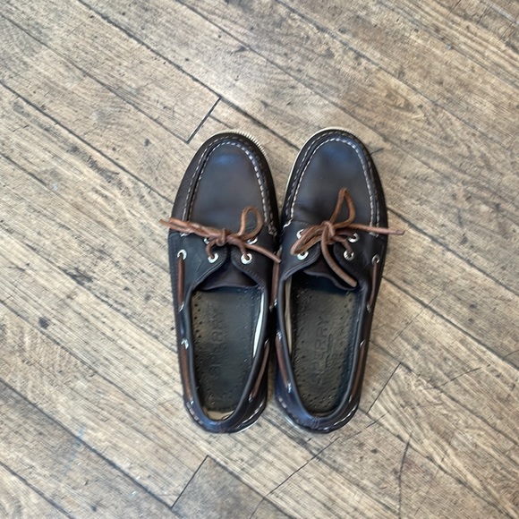SPERRY TOP-SIDER mens boat shoes brown size 8.5 - Picture 3 of 6